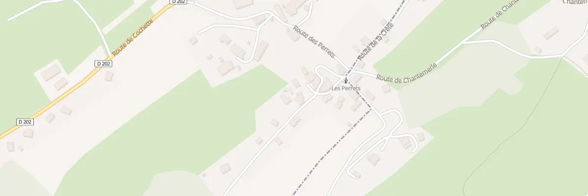Plan du 5073 Au Perret à Hauteville