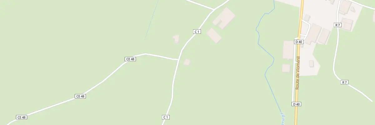 Plan du 2 La Curtille Huilerie à Escles