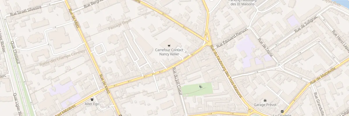 Plan du 75 Rue Charles Keller à Nancy