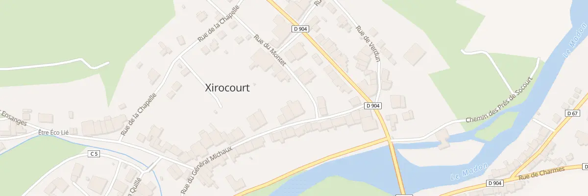 Plan du 23 Rue du General Michaux à Xirocourt