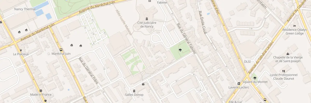 Plan du 16 Rue du Colonel Grandval à Nancy