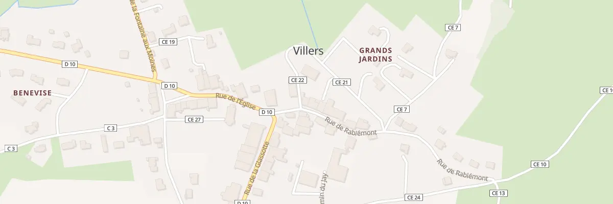 Plan du 5 Rue de Rabiémont à Villers