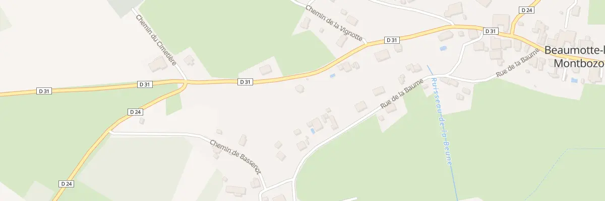 Plan du 39 Grande Rue à Beaumotte-Aubertans