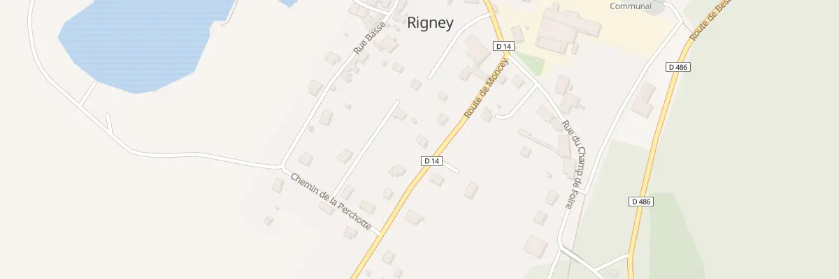 Plan du 6 Rte de Moncey à Rigney