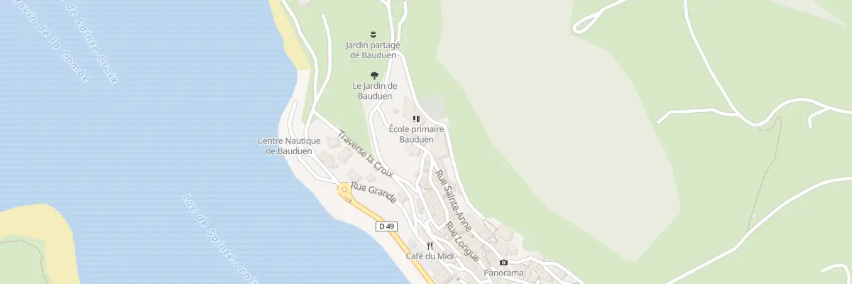 Plan du 9001 Rue du Cimetiere à Bauduen