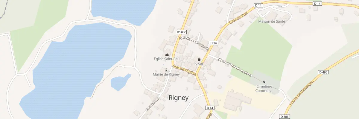 Plan du 6 Rte de Vandelans à Rigney