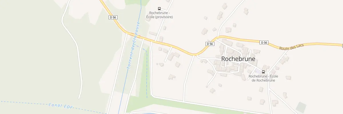 Plan du 1929 Rte des Lacs à Rochebrune