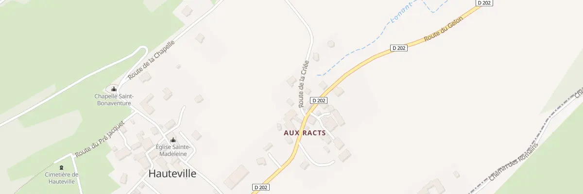 Plan du 5191 Aux Racts à Hauteville