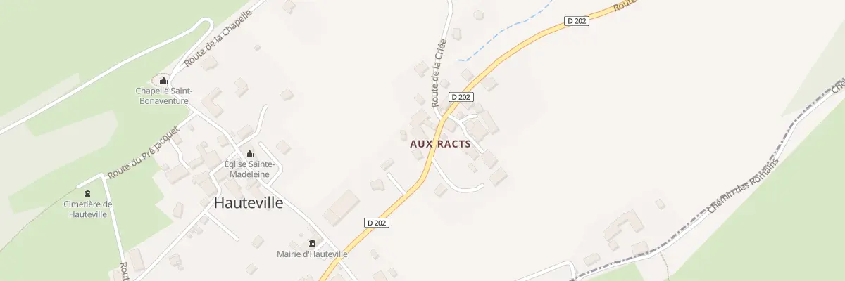 Plan du 5015 Aux Racts à Hauteville