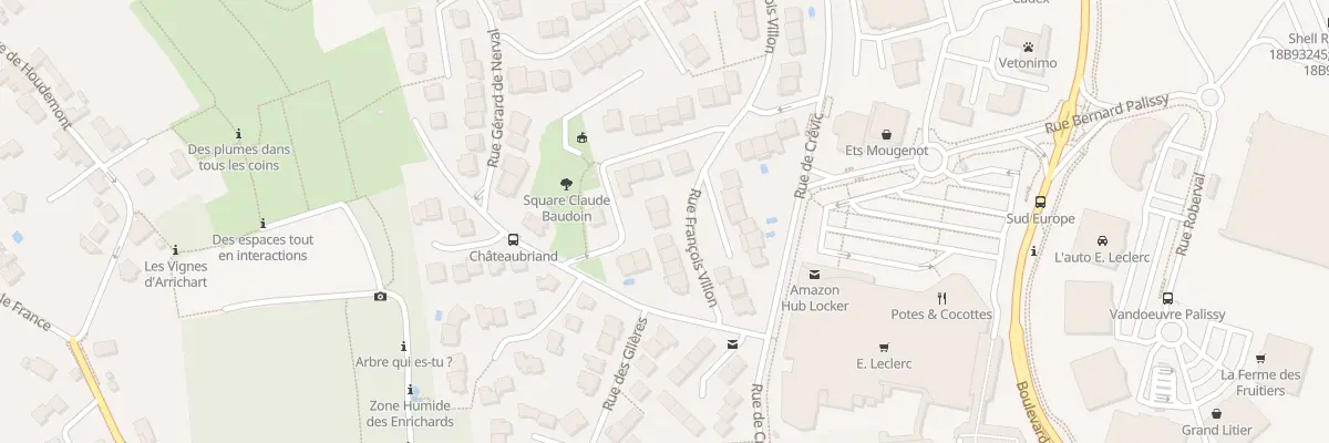 Plan du 19 Rue Arthur Rimbaud à Vandœuvre-lès-Nancy
