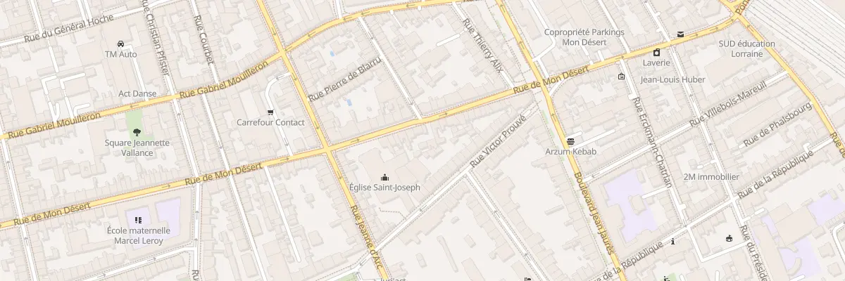 Plan du 61 Rue de Mon Desert à Nancy