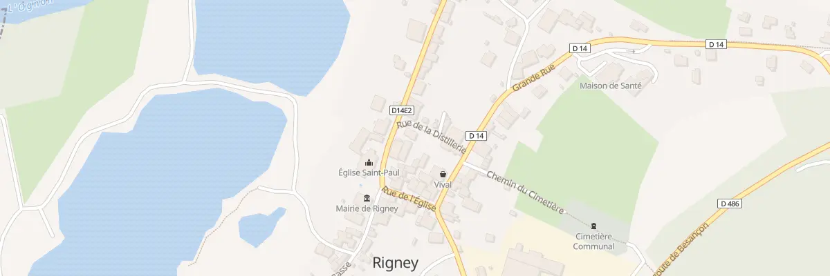 Plan du 2 Rue de la Distillerie à Rigney