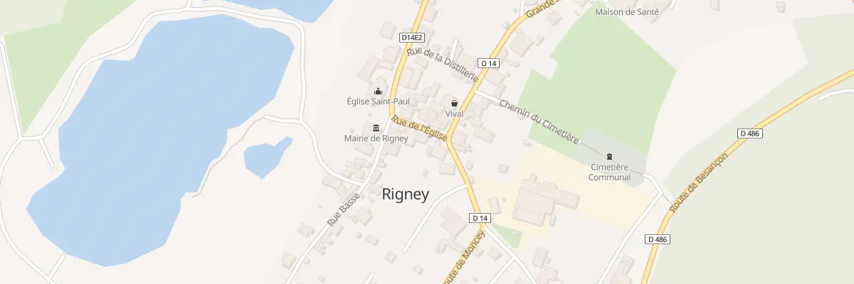 Plan du 8 Rue de l’Eglise à Rigney