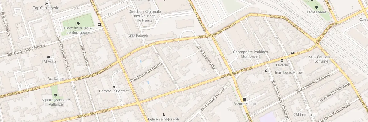 Plan du 54 Rue de Mon Desert à Nancy