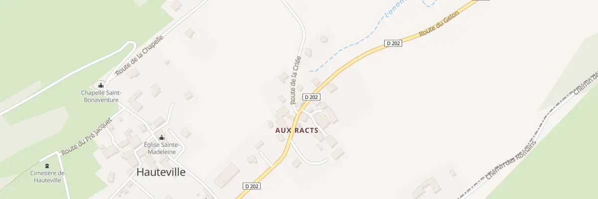 Plan du 5121 Aux Racts à Hauteville