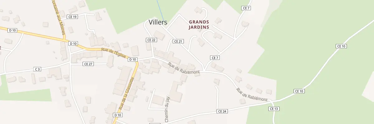 Plan du 87 Rue de Rabiémont à Villers