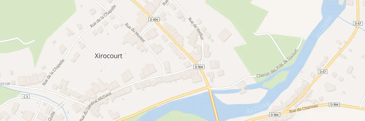 Plan du 7 Rue de Nancy à Xirocourt