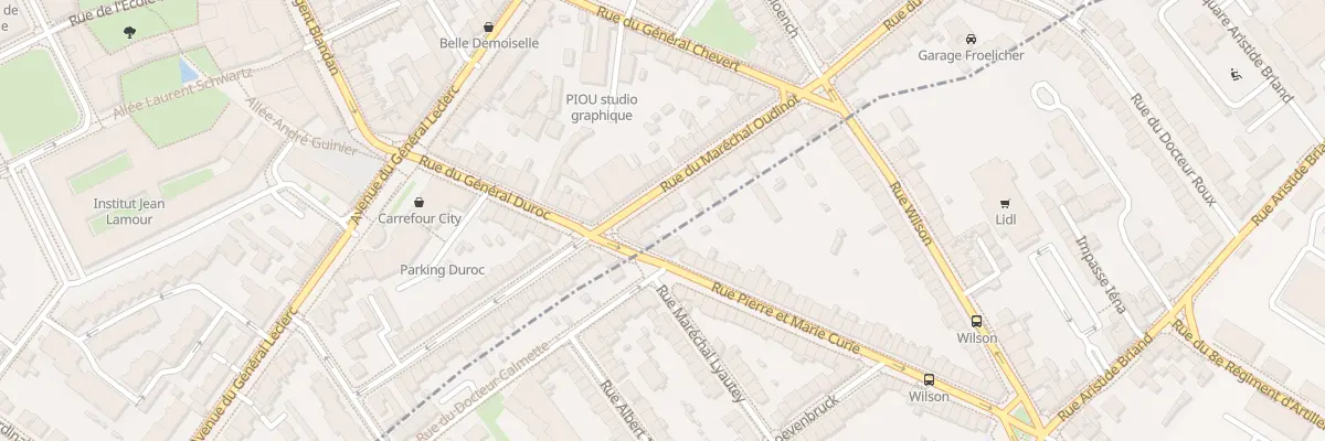 Plan du 189 Rue Maréchal Oudinot à Nancy