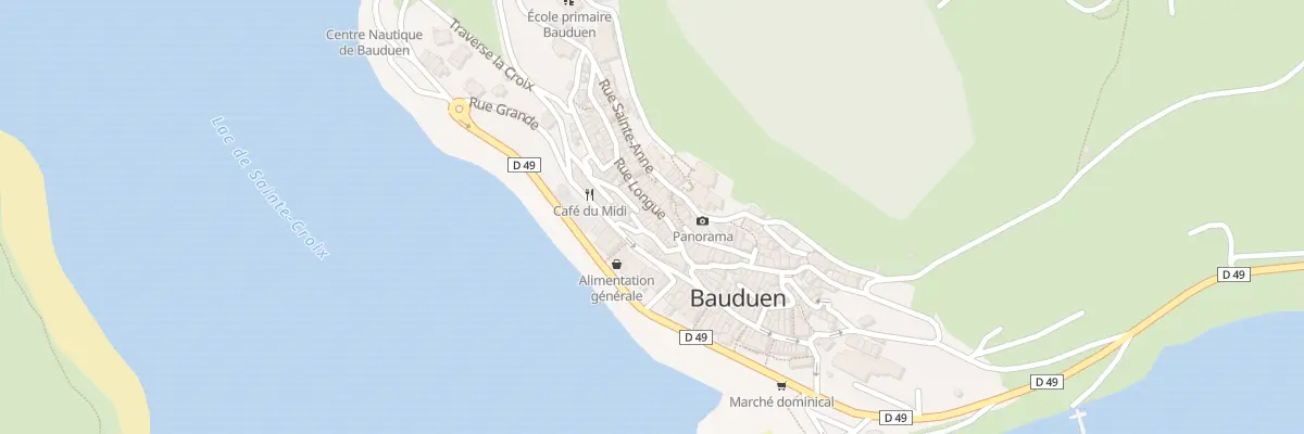Plan du 36 Rue Longue à Bauduen