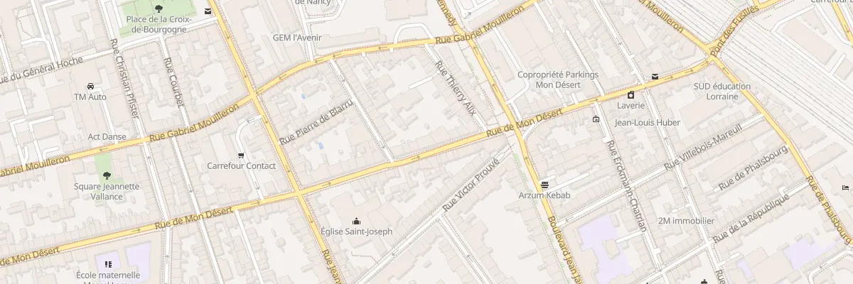 Plan du 58 Rue de Mon Desert à Nancy