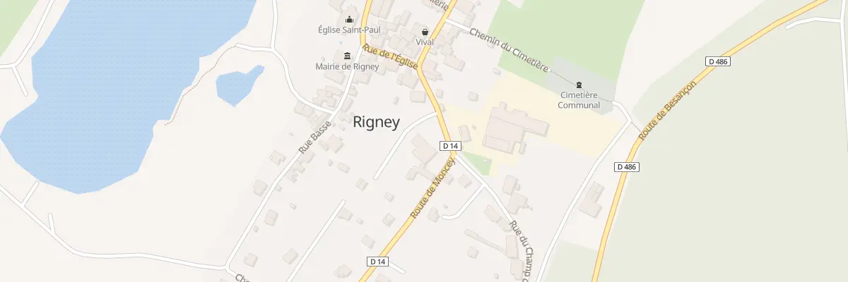 Plan du 1 Gr Grande Rue à Rigney