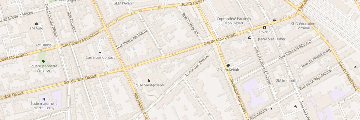 Plan du 53 Rue de Mon Desert à Nancy