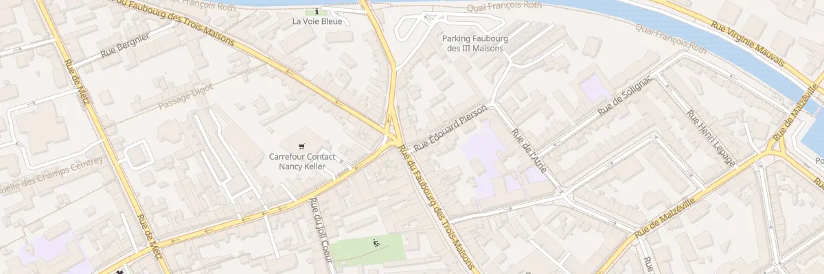 Plan du 84 Rue Charles Keller à Nancy