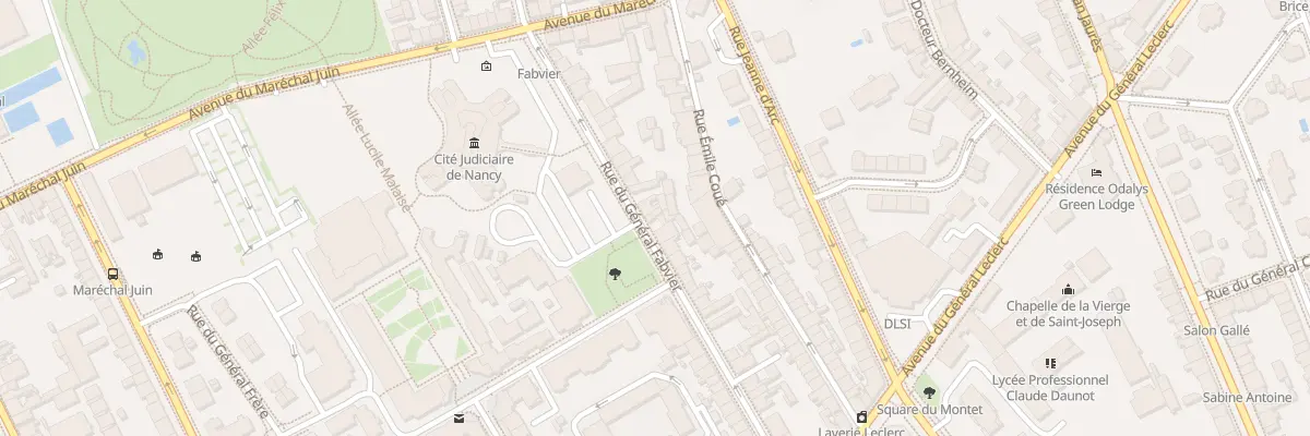 Plan du 23 Rue Général Fabvier à Nancy