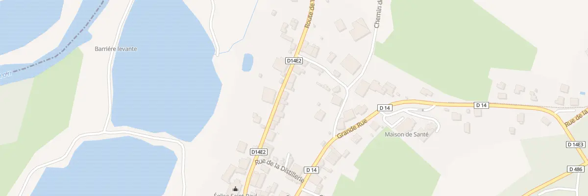 Plan du 28 Rte de Vandelans à Rigney