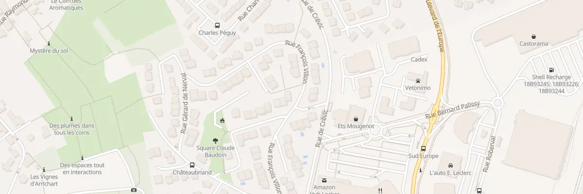 Plan du 11 Rue Francois Villon à Vandœuvre-lès-Nancy