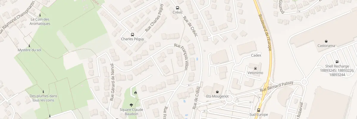 Plan du 15 Rue Francois Villon à Vandœuvre-lès-Nancy