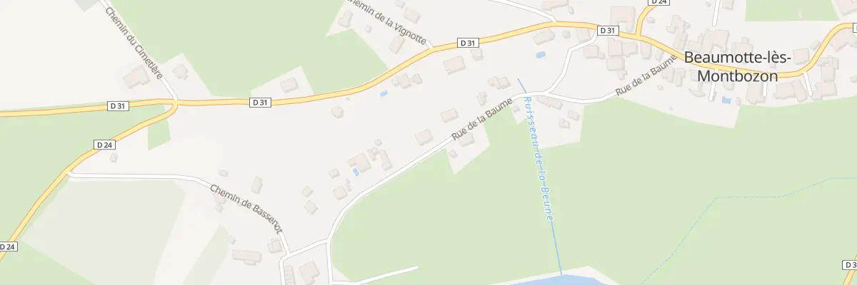 Plan du 12 Rue de la Baume à Beaumotte-Aubertans