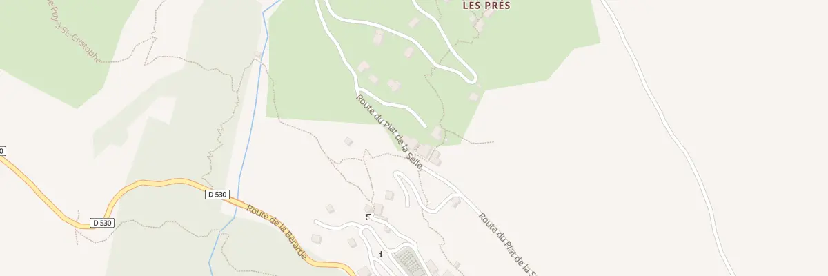 Plan du 408 Rte du plat de la Selle à Saint-Christophe-en-Oisans