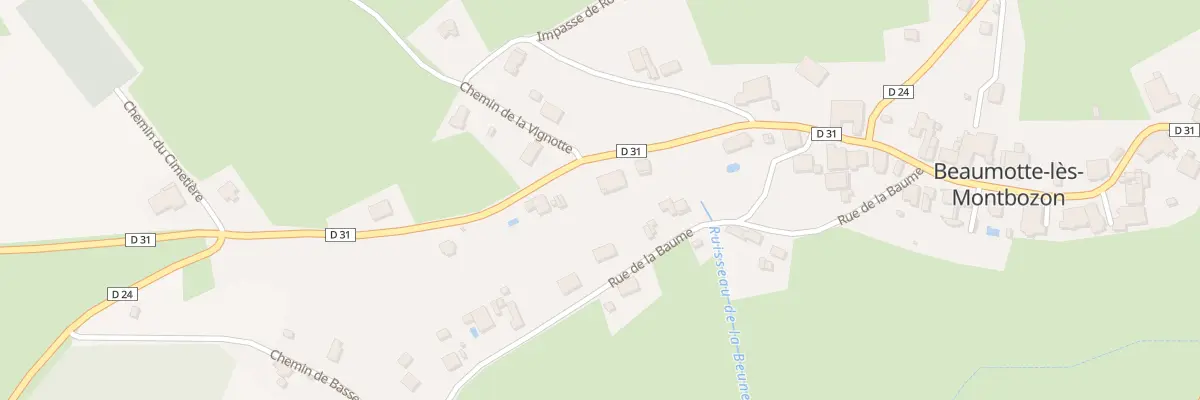 Plan du 35A Grande Rue à Beaumotte-Aubertans