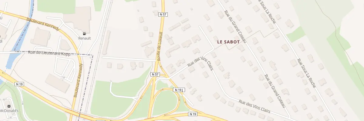 Plan du 6A Rte de Luxeuil à Frotey-lès-Vesoul