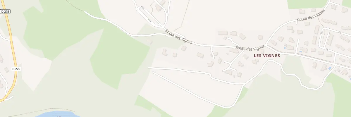 Plan du 1965 Rte des Vignes à Villaz