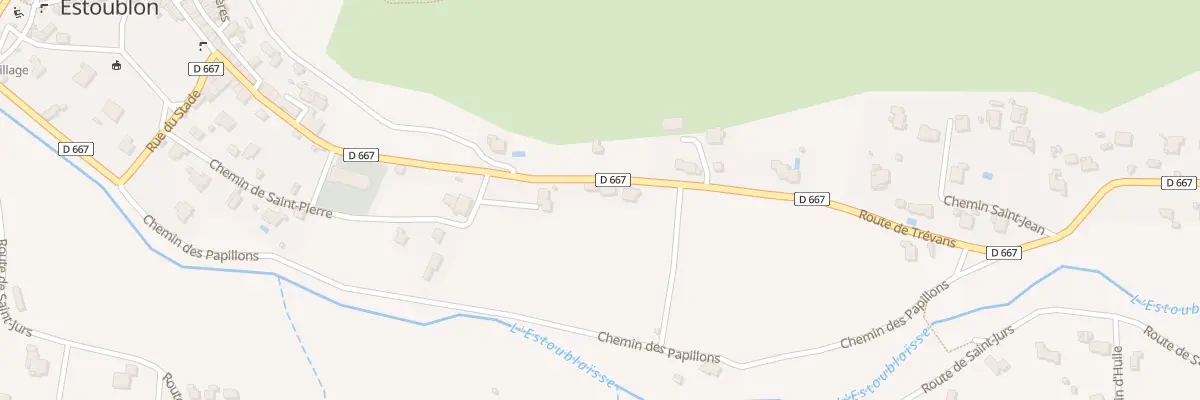 Plan du 228 Rte de Trévans à Estoublon