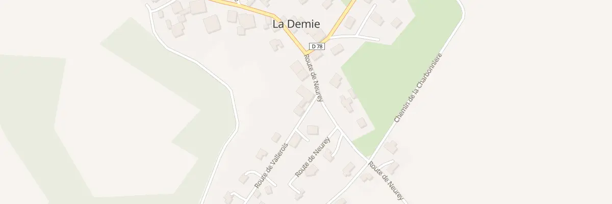Plan du 2 Rte de Vallerois à La Demie