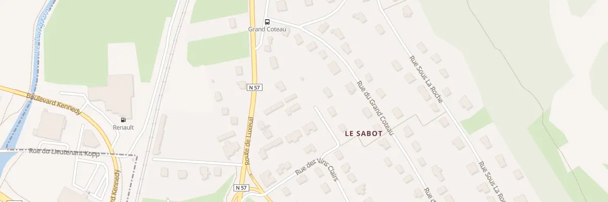 Plan du 12 Rte de Luxeuil à Frotey-lès-Vesoul