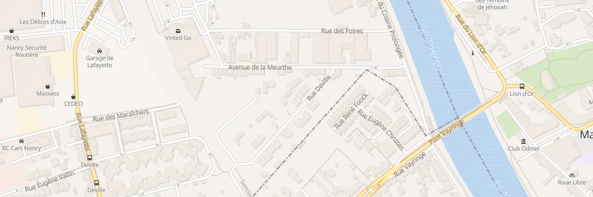 Plan du 12 Rue Deville à Maxéville