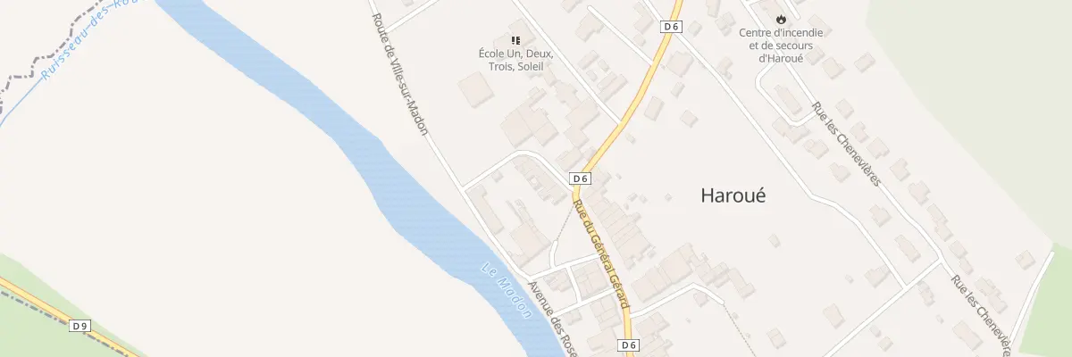 Plan du 6 Rue Général Pouget à Haroué