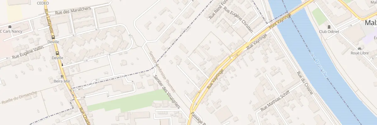 Plan du 77T Rue Vayringe à Nancy