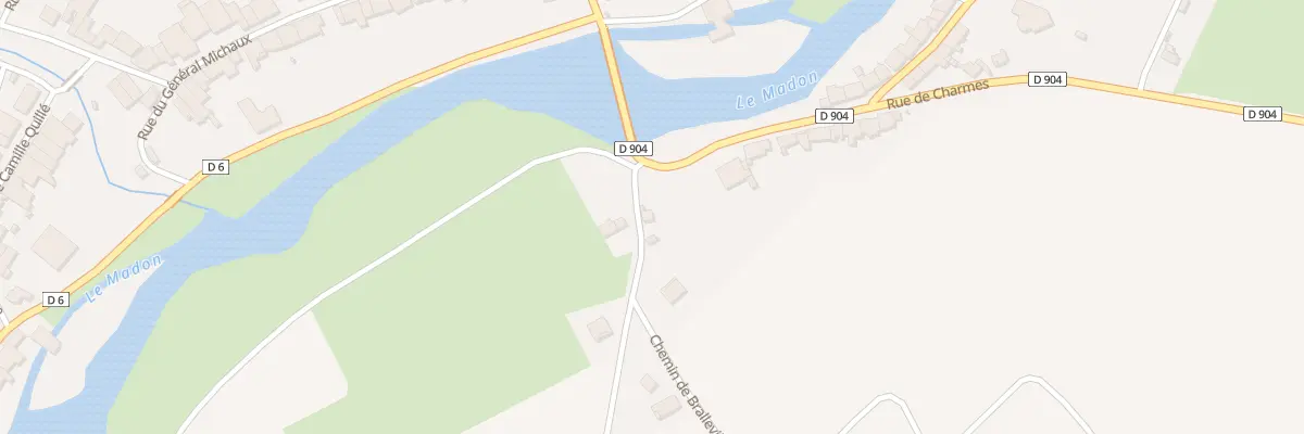 Plan du 1 Che de Bralleville à Xirocourt