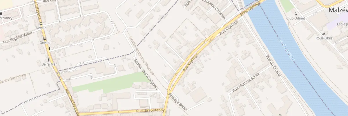 Plan du 75 Rue Vayringe à Nancy