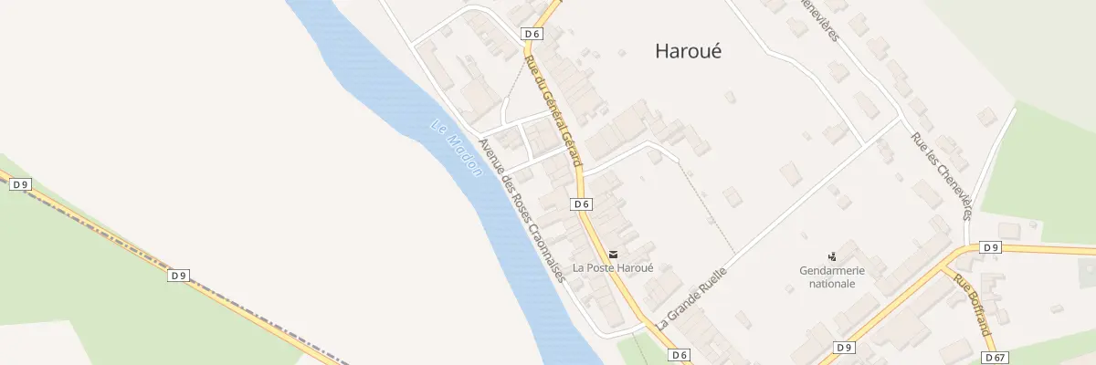 Plan du 2 Rue General Gerard à Haroué