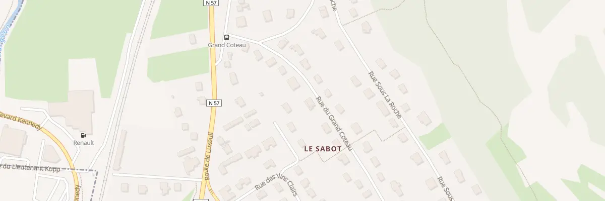 Plan du 12 Rue du Grand Coteau à Frotey-lès-Vesoul