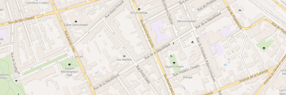 Plan du 32 Bd Jean Jaurès à Nancy