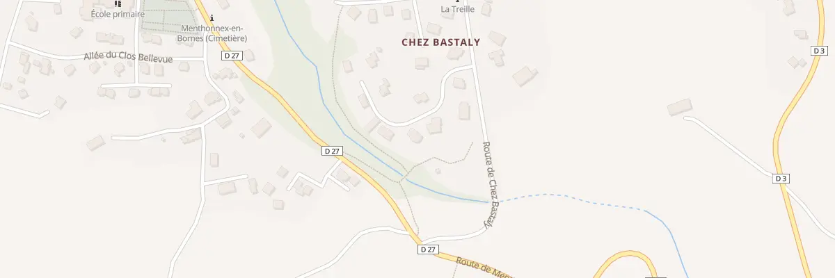 Plan du 269 Rte de chez Bastaly à Menthonnex-en-Bornes