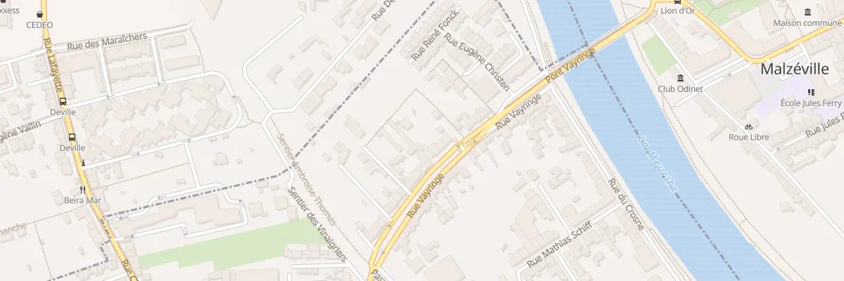 Plan du 91 Rue Vayringe à Nancy