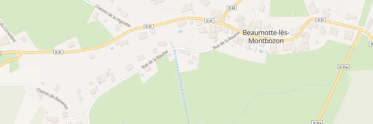 Plan du 9 Rue de la Baume à Beaumotte-Aubertans